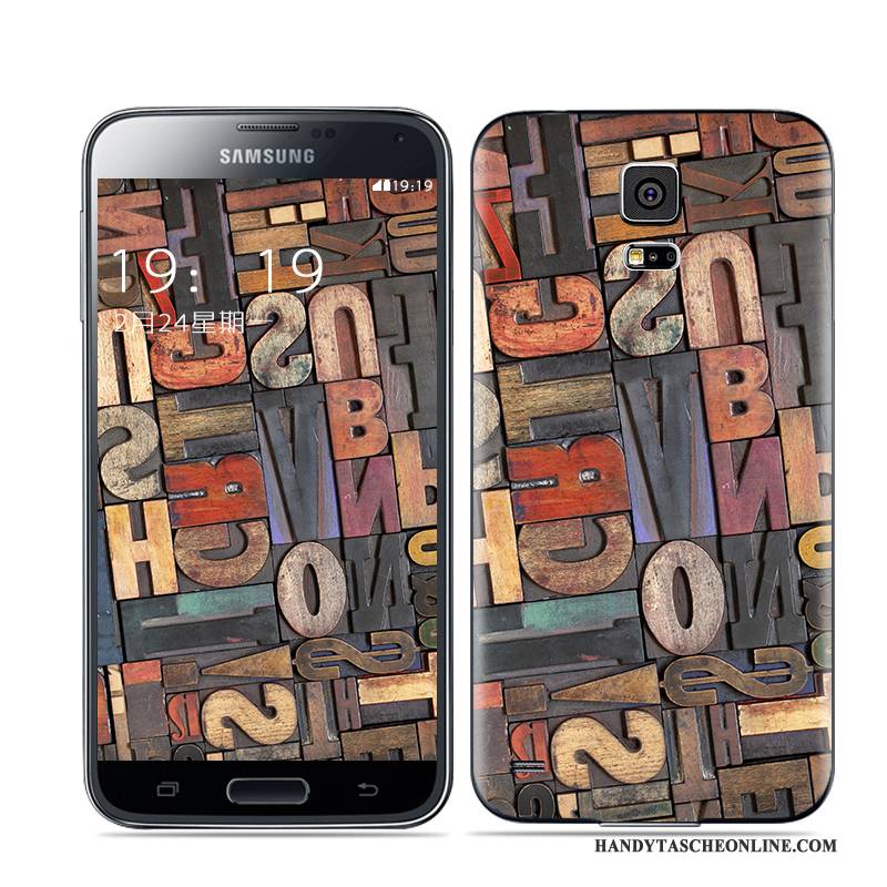 Hülle Samsung Galaxy S5 Farbe Gold Weiß, Case Samsung Galaxy S5 Hintere Abdeckung Schwarz