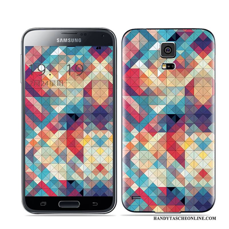 Hülle Samsung Galaxy S5 Farbe Gold Weiß, Case Samsung Galaxy S5 Hintere Abdeckung Schwarz