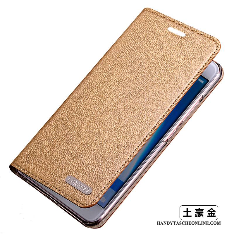 Hülle Samsung Galaxy S5 Schutz Dünne Gold, Case Samsung Galaxy S5 Leder Anti-sturz Handyhüllen