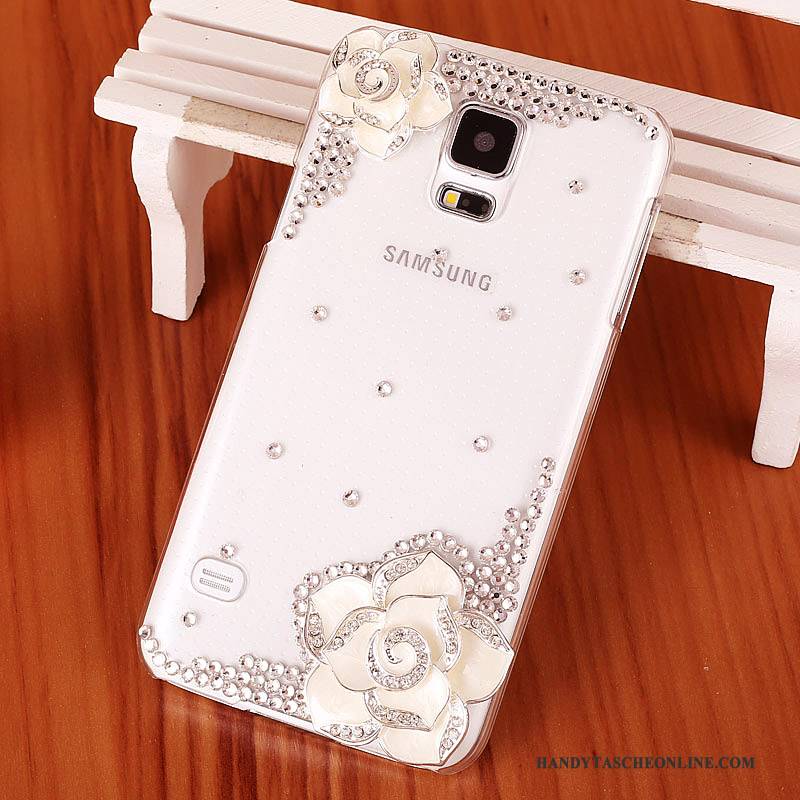 Hülle Samsung Galaxy S5 Strass Lila Handyhüllen, Case Samsung Galaxy S5 Schutz Schwer Trend