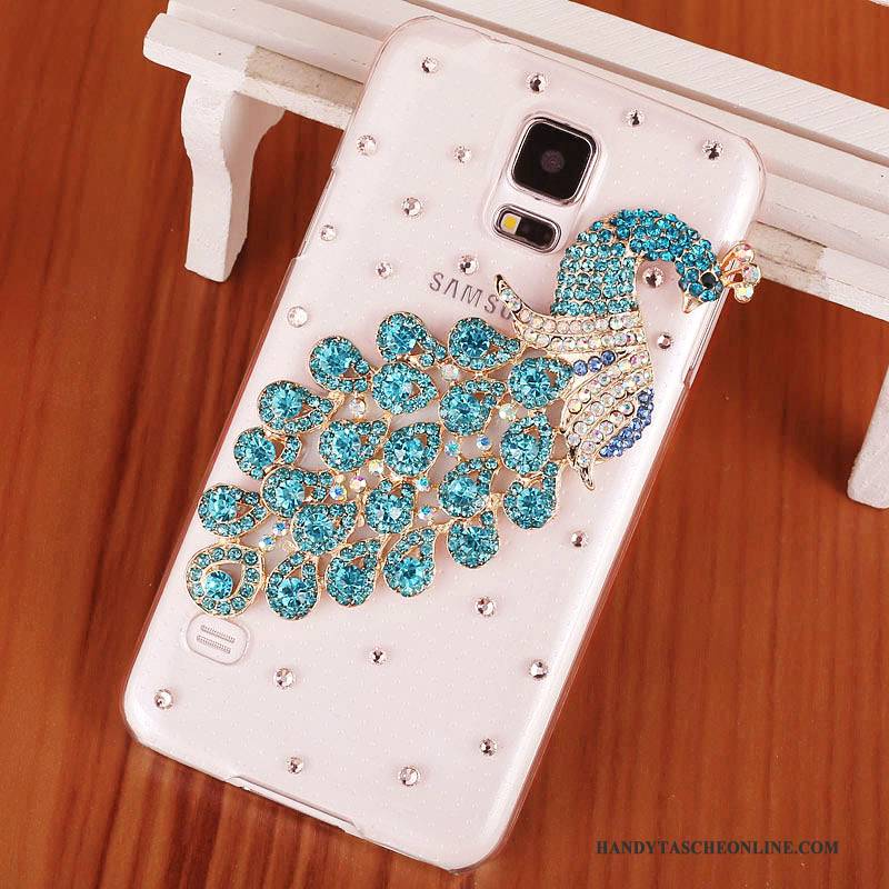 Hülle Samsung Galaxy S5 Strass Lila Handyhüllen, Case Samsung Galaxy S5 Schutz Schwer Trend