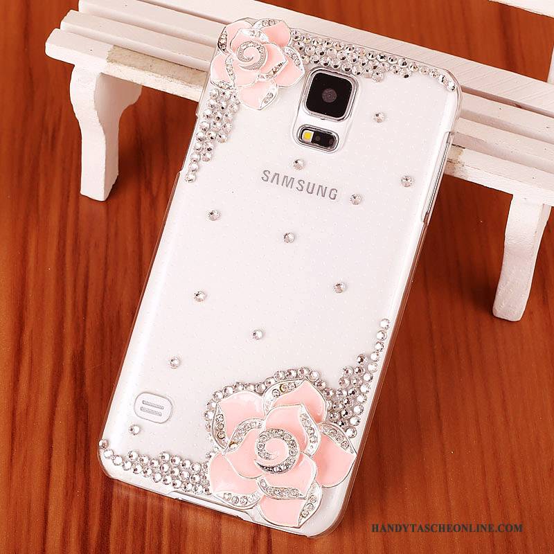 Hülle Samsung Galaxy S5 Strass Lila Handyhüllen, Case Samsung Galaxy S5 Schutz Schwer Trend