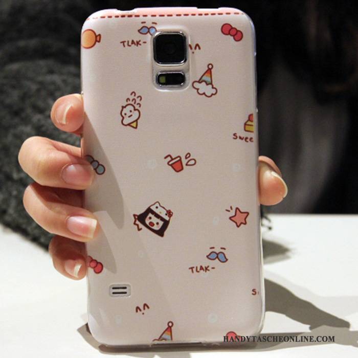 Hülle Samsung Galaxy S5 Weiche Hellblau Anti-sturz, Case Samsung Galaxy S5 Schutz Handyhüllen