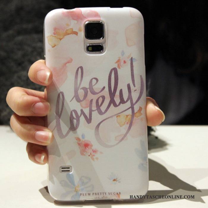 Hülle Samsung Galaxy S5 Weiche Hellblau Anti-sturz, Case Samsung Galaxy S5 Schutz Handyhüllen