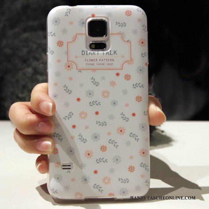 Hülle Samsung Galaxy S5 Weiche Hellblau Anti-sturz, Case Samsung Galaxy S5 Schutz Handyhüllen