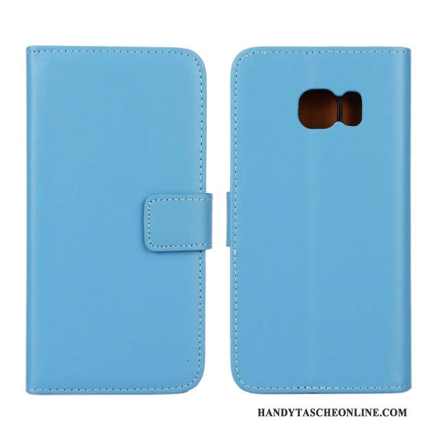 Hülle Samsung Galaxy S6 Edge Folio Lila Muster, Case Samsung Galaxy S6 Edge Leder