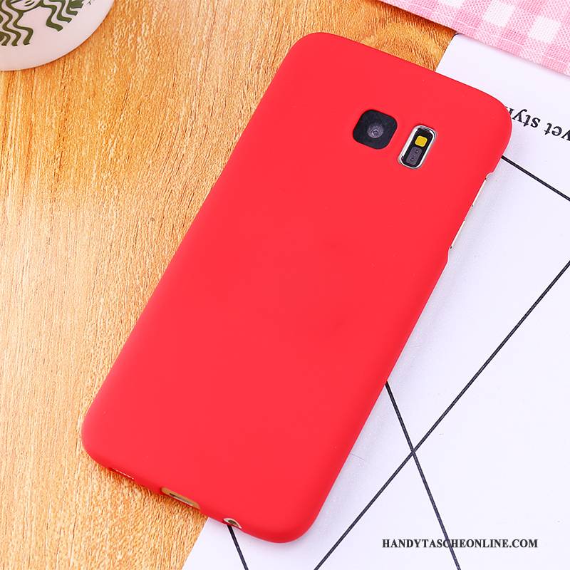 Hülle Samsung Galaxy S6 Edge + Halterung Nubuck Rosa, Case Samsung Galaxy S6 Edge + Schutz Schwer Handyhüllen