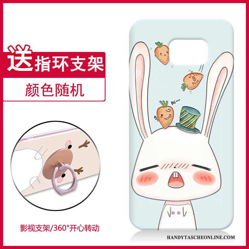 Hülle Samsung Galaxy S6 Edge + Karikatur Khaki Anti-sturz, Case Samsung Galaxy S6 Edge + Schutz Handyhüllen Schwer