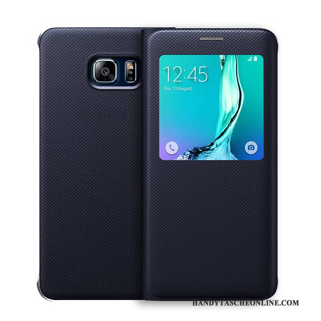 Hülle Samsung Galaxy S6 Edge + Leder Weiß, Case Samsung Galaxy S6 Edge + Schutz