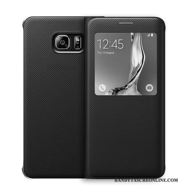 Hülle Samsung Galaxy S6 Edge + Leder Weiß, Case Samsung Galaxy S6 Edge + Schutz