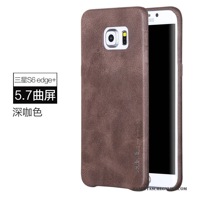 Hülle Samsung Galaxy S6 Edge + Lederhülle Handyhüllen Anti-sturz, Case Samsung Galaxy S6 Edge + Schutz Schlank Hintere Abdeckung