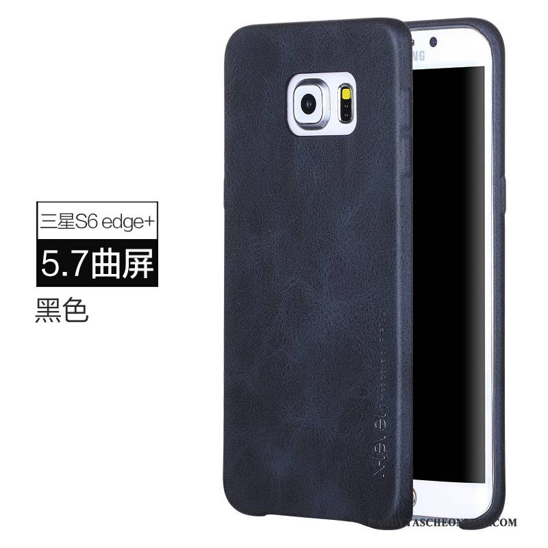 Hülle Samsung Galaxy S6 Edge + Lederhülle Handyhüllen Anti-sturz, Case Samsung Galaxy S6 Edge + Schutz Schlank Hintere Abdeckung