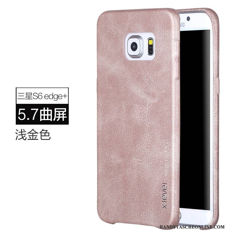 Hülle Samsung Galaxy S6 Edge + Lederhülle Handyhüllen Anti-sturz, Case Samsung Galaxy S6 Edge + Schutz Schlank Hintere Abdeckung