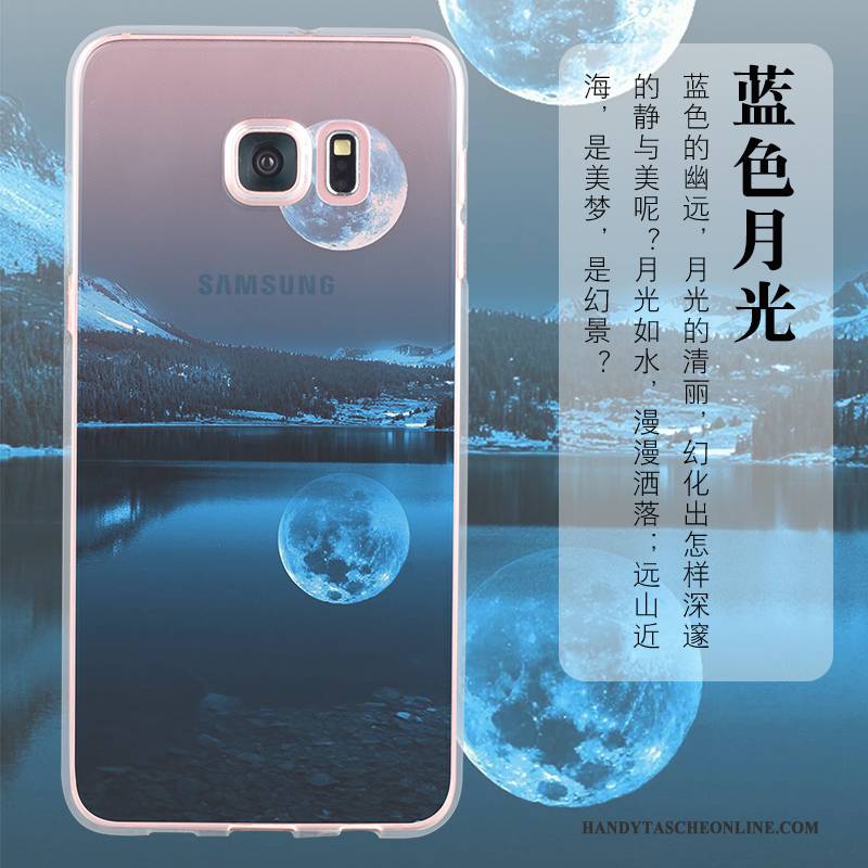 Hülle Samsung Galaxy S6 Edge Schutz Anti-sturz Blau, Case Samsung Galaxy S6 Edge Taschen Handyhüllen