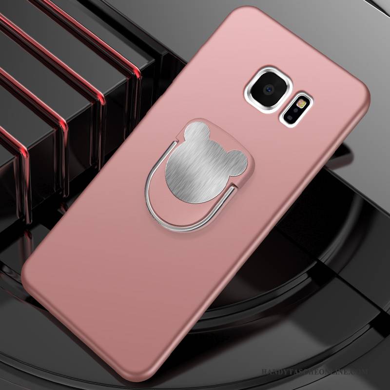 Hülle Samsung Galaxy S6 Edge + Schutz Anti-sturz Grün, Case Samsung Galaxy S6 Edge + Halterung An Bord Magnetismus