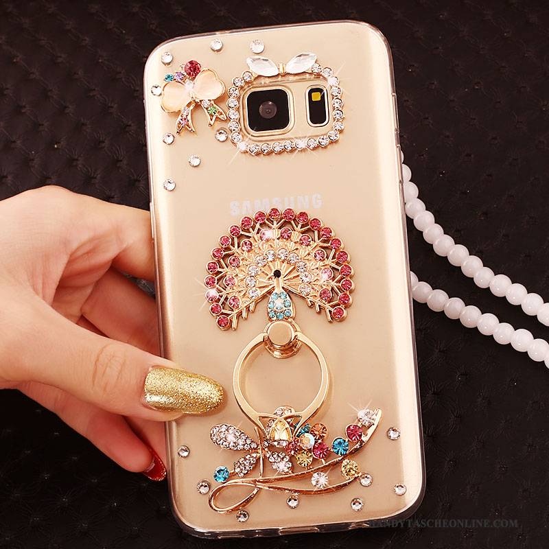 Hülle Samsung Galaxy S6 Edge + Schutz Groß Handyhüllen, Case Samsung Galaxy S6 Edge + Gold