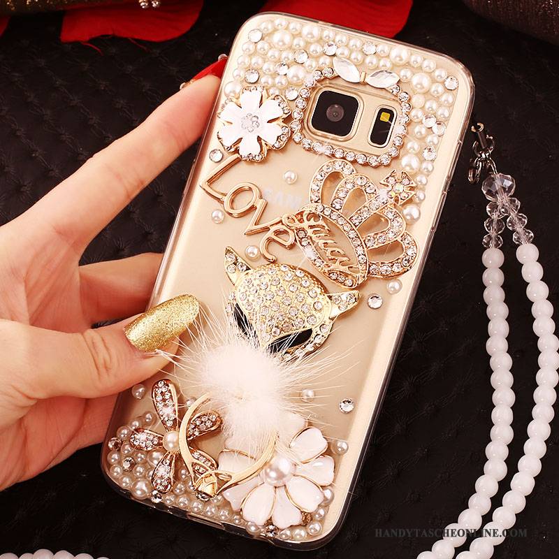 Hülle Samsung Galaxy S6 Edge + Schutz Groß Handyhüllen, Case Samsung Galaxy S6 Edge + Gold