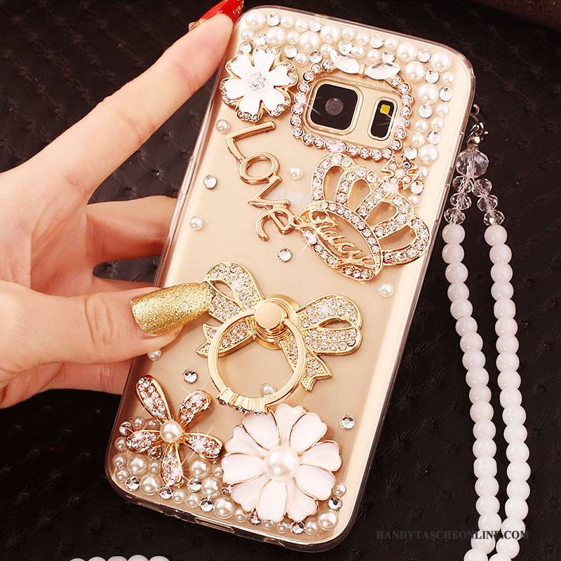 Hülle Samsung Galaxy S6 Edge + Schutz Groß Handyhüllen, Case Samsung Galaxy S6 Edge + Gold