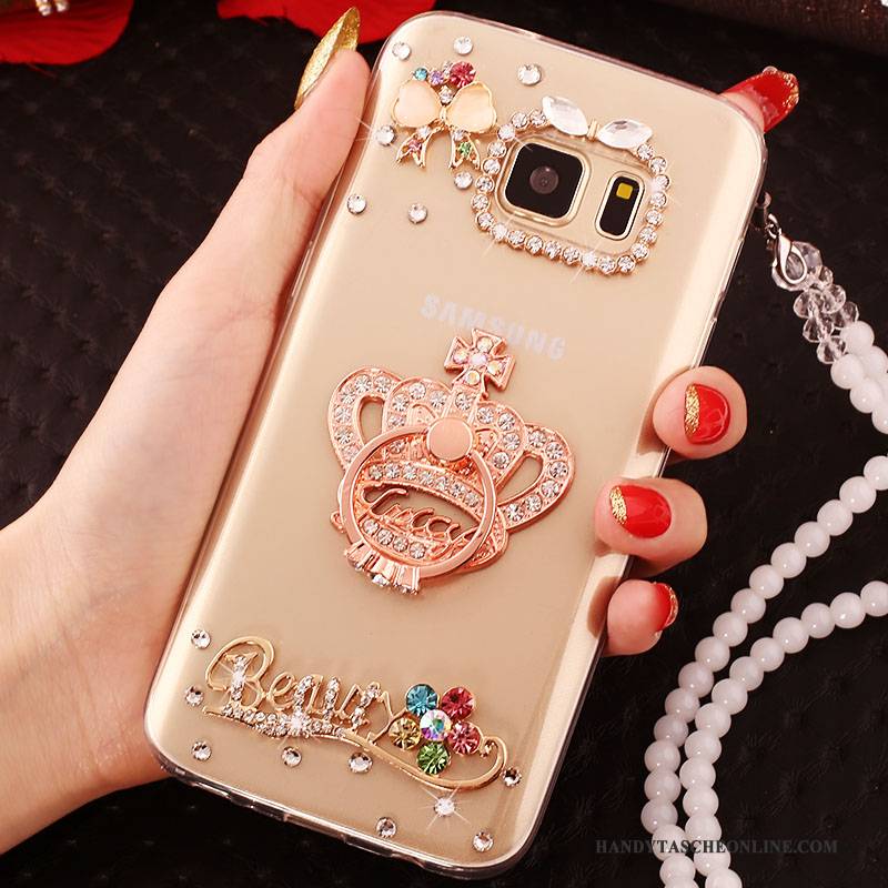 Hülle Samsung Galaxy S6 Edge + Schutz Groß Handyhüllen, Case Samsung Galaxy S6 Edge + Gold