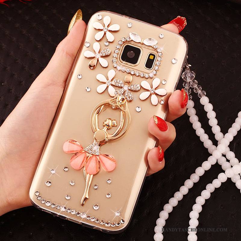 Hülle Samsung Galaxy S6 Edge + Schutz Groß Handyhüllen, Case Samsung Galaxy S6 Edge + Gold