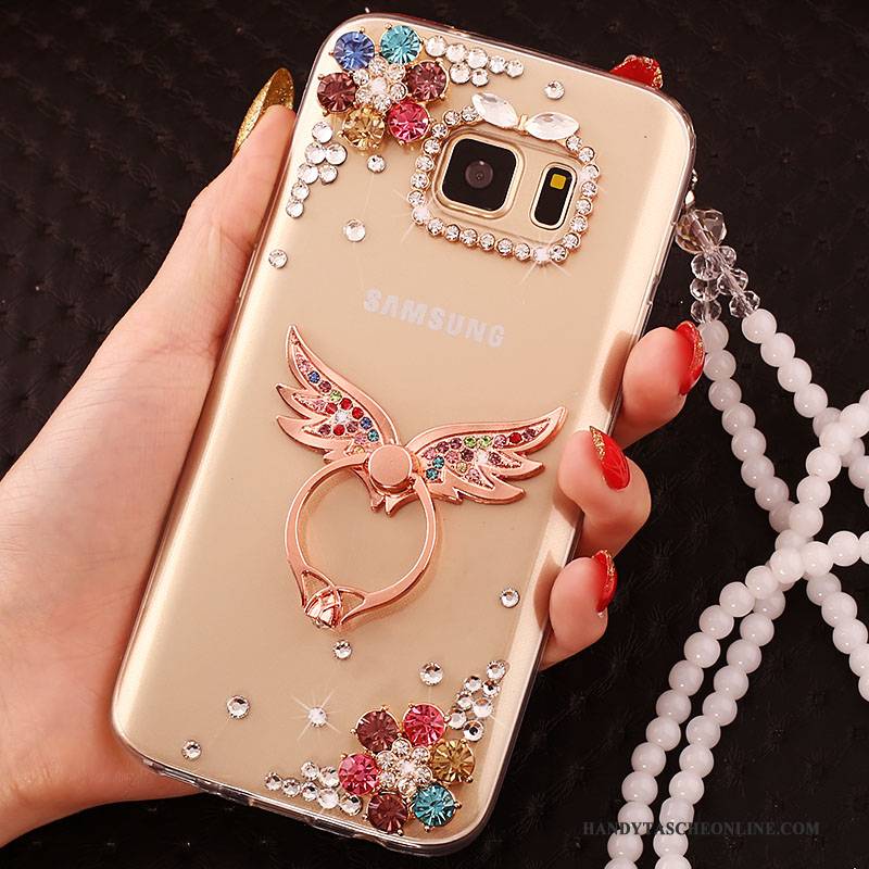 Hülle Samsung Galaxy S6 Edge + Schutz Groß Handyhüllen, Case Samsung Galaxy S6 Edge + Gold