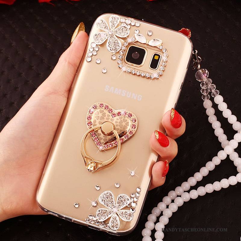 Hülle Samsung Galaxy S6 Edge + Schutz Groß Handyhüllen, Case Samsung Galaxy S6 Edge + Gold