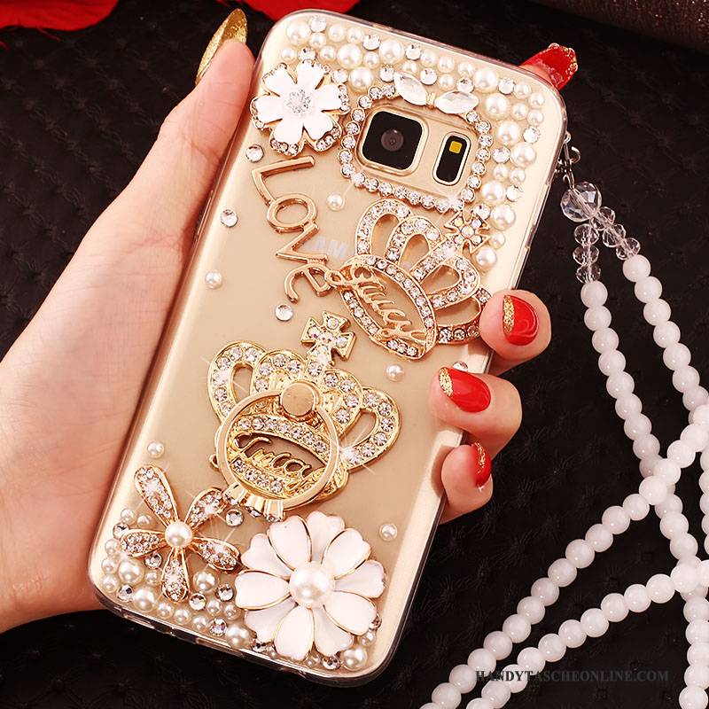 Hülle Samsung Galaxy S6 Edge + Schutz Groß Handyhüllen, Case Samsung Galaxy S6 Edge + Gold