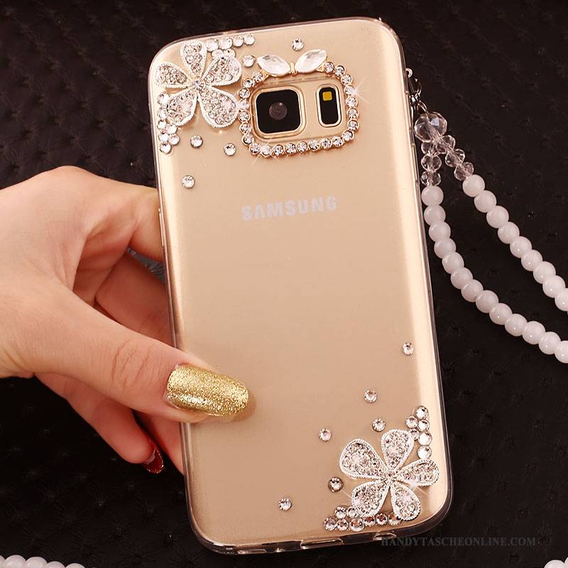 Hülle Samsung Galaxy S6 Edge + Schutz Groß Handyhüllen, Case Samsung Galaxy S6 Edge + Gold