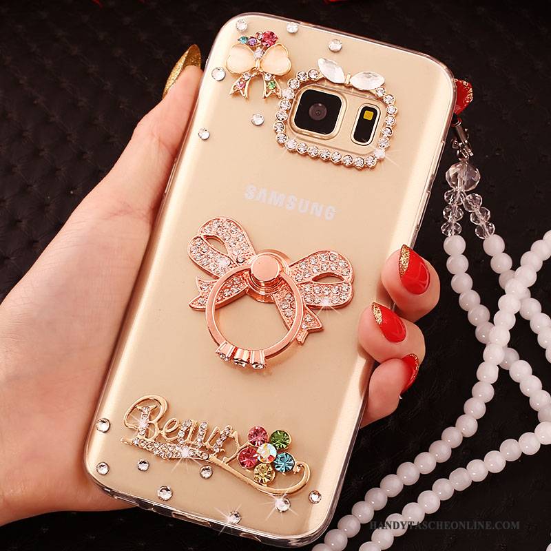 Hülle Samsung Galaxy S6 Edge + Schutz Groß Handyhüllen, Case Samsung Galaxy S6 Edge + Gold