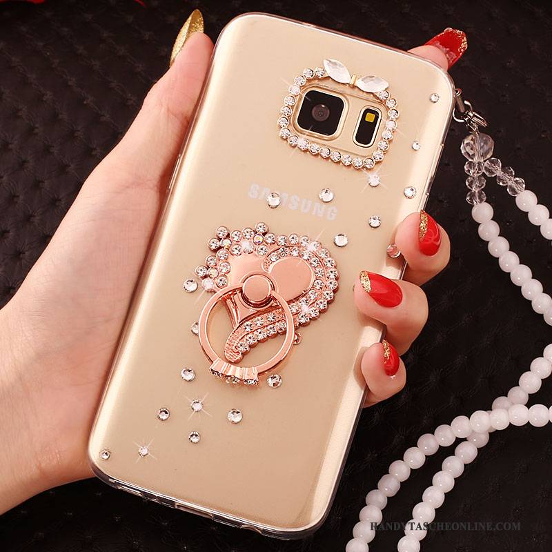 Hülle Samsung Galaxy S6 Edge + Schutz Groß Handyhüllen, Case Samsung Galaxy S6 Edge + Gold