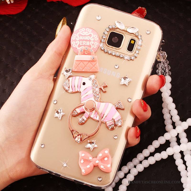 Hülle Samsung Galaxy S6 Edge + Schutz Groß Handyhüllen, Case Samsung Galaxy S6 Edge + Gold