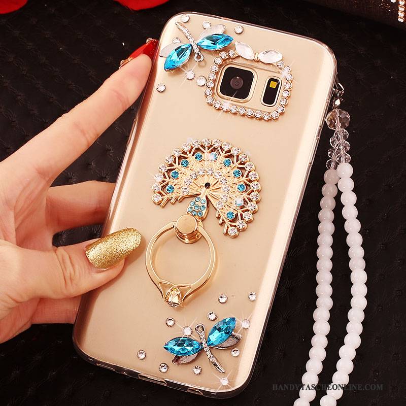 Hülle Samsung Galaxy S6 Edge + Schutz Groß Handyhüllen, Case Samsung Galaxy S6 Edge + Gold