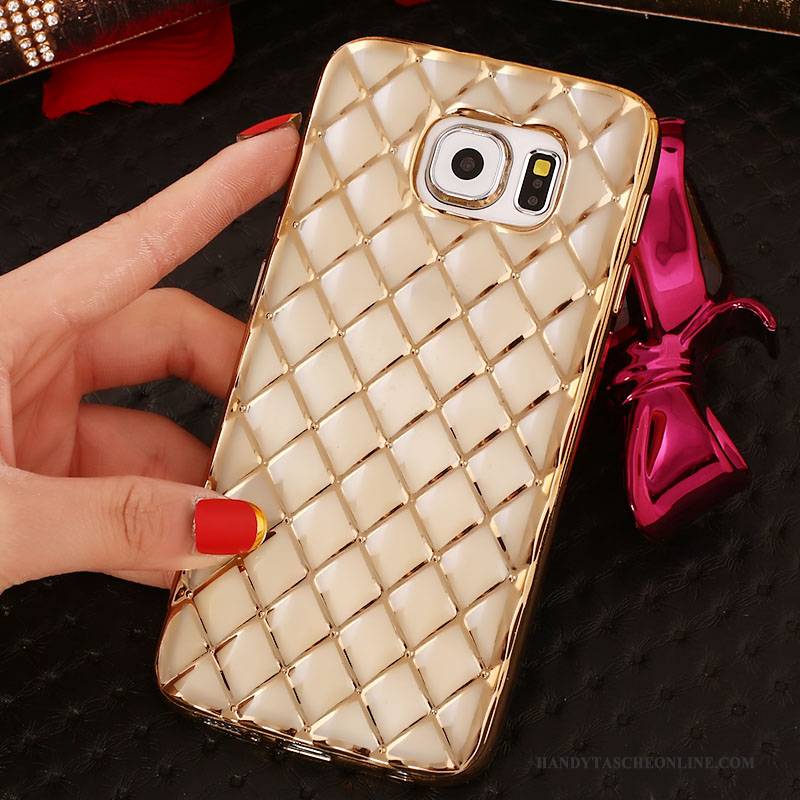 Hülle Samsung Galaxy S6 Edge + Schutz Rosa Ring, Case Samsung Galaxy S6 Edge + Strass