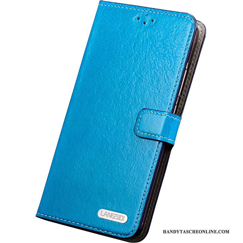 Hülle Samsung Galaxy S6 Edge + Silikon Anti-sturz Blau, Case Samsung Galaxy S6 Edge + Lederhülle Handyhüllen