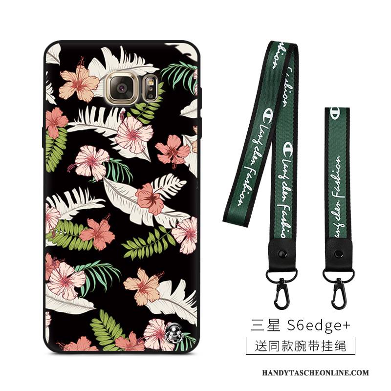 Hülle Samsung Galaxy S6 Edge + Silikon Grün Vogel, Case Samsung Galaxy S6 Edge + Taschen Handyhüllen Persönlichkeit