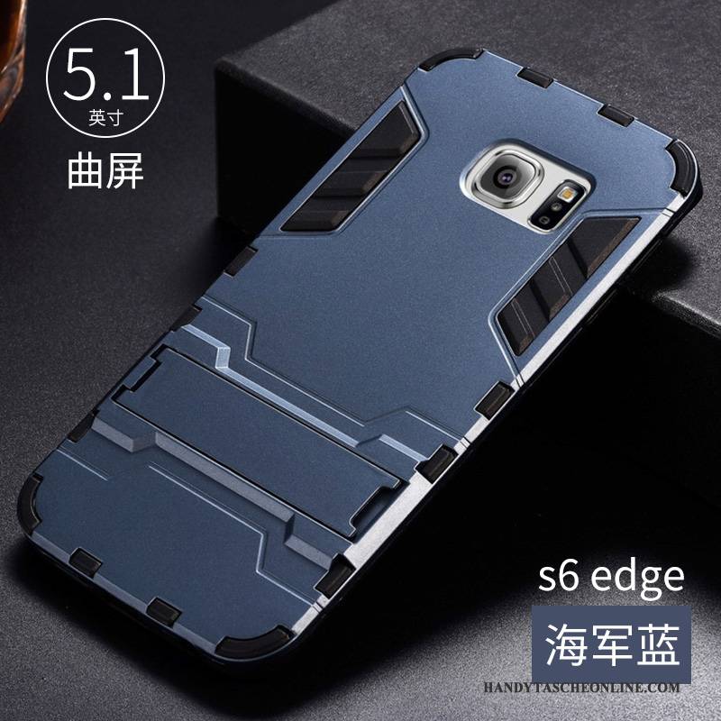 Hülle Samsung Galaxy S6 Edge Silikon Trend Kühl, Case Samsung Galaxy S6 Edge Schutz Handyhüllen Grün