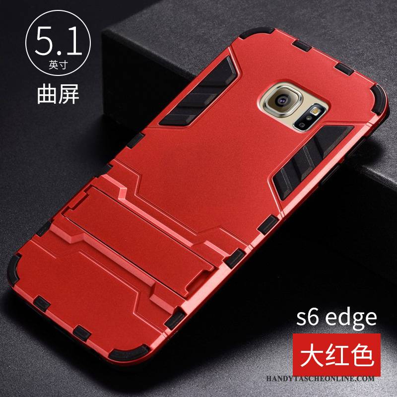 Hülle Samsung Galaxy S6 Edge Silikon Trend Kühl, Case Samsung Galaxy S6 Edge Schutz Handyhüllen Grün