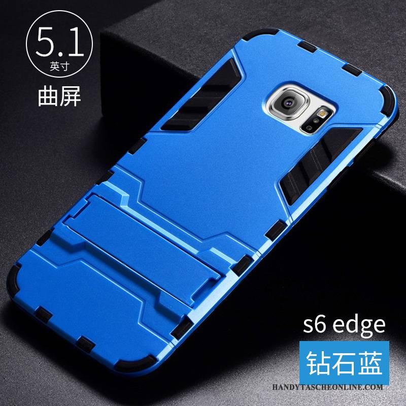 Hülle Samsung Galaxy S6 Edge Silikon Trend Kühl, Case Samsung Galaxy S6 Edge Schutz Handyhüllen Grün