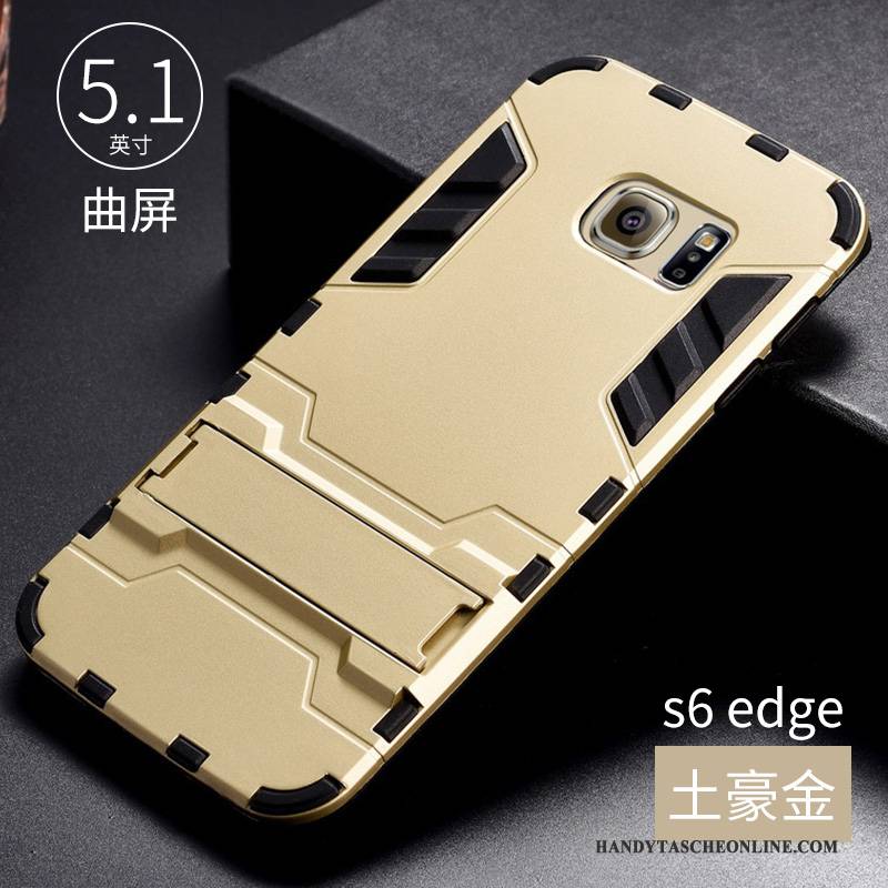 Hülle Samsung Galaxy S6 Edge Silikon Trend Kühl, Case Samsung Galaxy S6 Edge Schutz Handyhüllen Grün