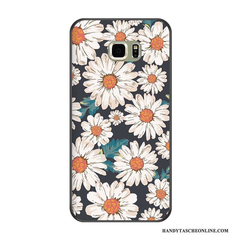 Hülle Samsung Galaxy S6 Edge + Taschen Handyhüllen Schwarz, Case Samsung Galaxy S6 Edge + Schutz Khaki Anti-sturz