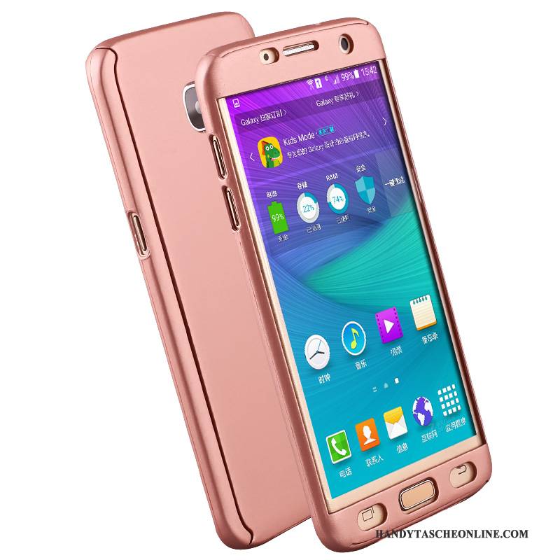 Hülle Samsung Galaxy S6 Edge Taschen Schwer Anti-sturz, Case Samsung Galaxy S6 Edge Schutz Rosa