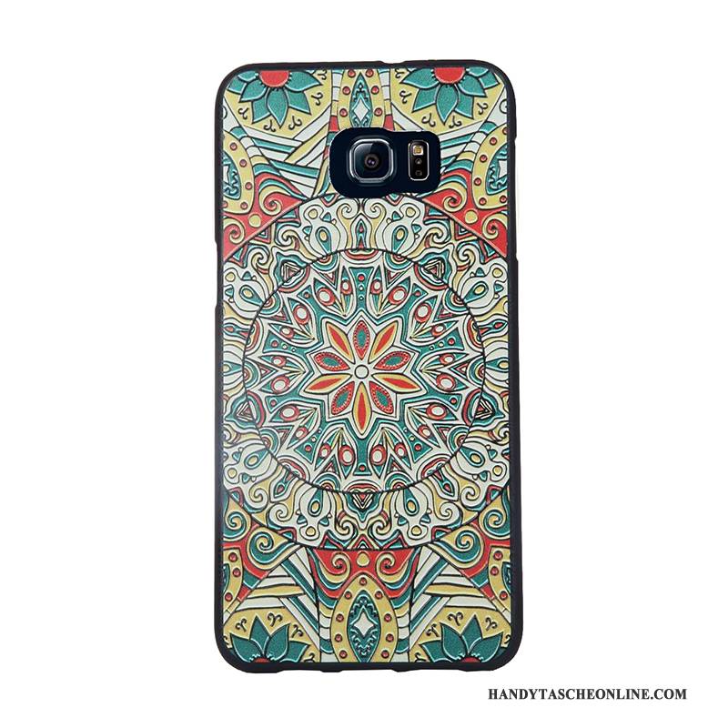 Hülle Samsung Galaxy S6 Edge Weiche Blau Trend, Case Samsung Galaxy S6 Edge Silikon Handyhüllen