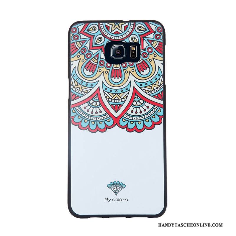 Hülle Samsung Galaxy S6 Edge Weiche Blau Trend, Case Samsung Galaxy S6 Edge Silikon Handyhüllen