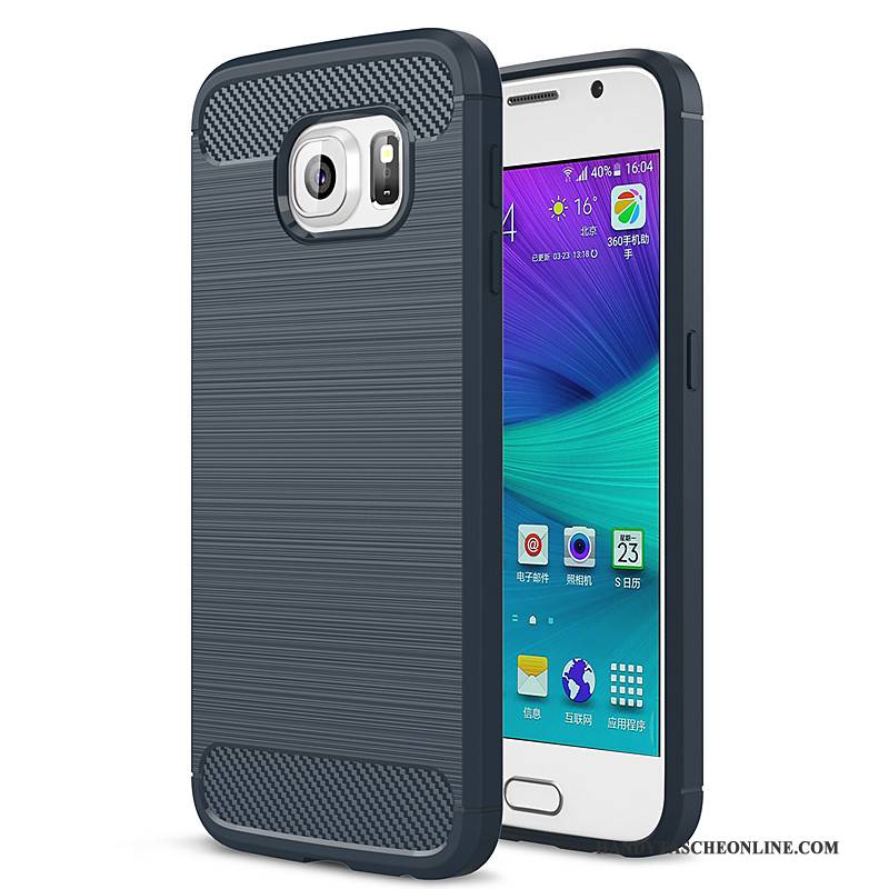 Hülle Samsung Galaxy S6 Edge Weiche Grau, Case Samsung Galaxy S6 Edge Silikon