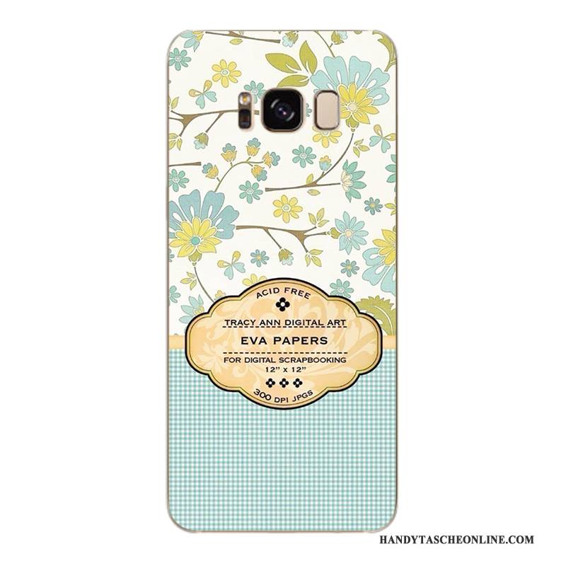 Hülle Samsung Galaxy S6 Edge + Weiche Handyhüllen Gelb, Case Samsung Galaxy S6 Edge + Schutz Blumen Trendmarke