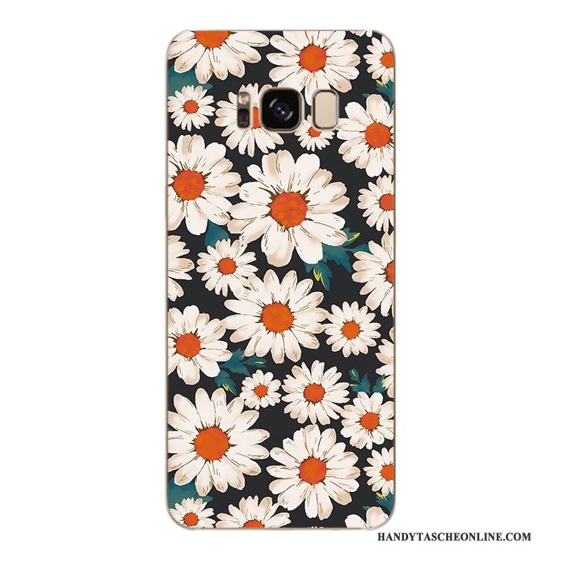 Hülle Samsung Galaxy S6 Edge + Weiche Handyhüllen Gelb, Case Samsung Galaxy S6 Edge + Schutz Blumen Trendmarke