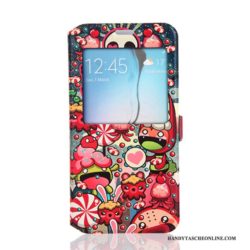 Hülle Samsung Galaxy S6 Folio Handyhüllen Trend, Case Samsung Galaxy S6 Farbe Fenster Öffnen