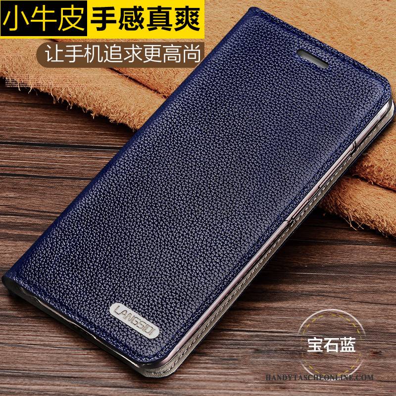 Hülle Samsung Galaxy S6 Leder Einfach Handyhüllen, Case Samsung Galaxy S6 Folio Anti-sturz Gold