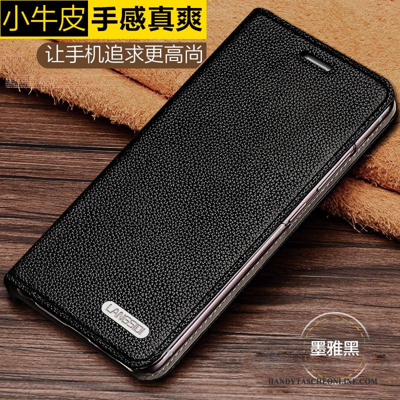 Hülle Samsung Galaxy S6 Leder Einfach Handyhüllen, Case Samsung Galaxy S6 Folio Anti-sturz Gold