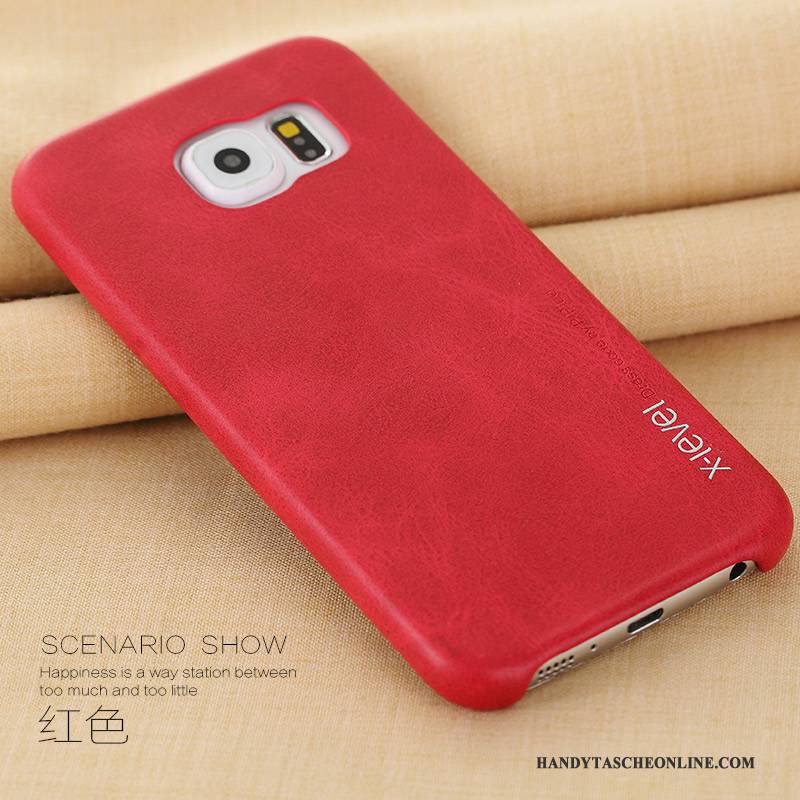 Hülle Samsung Galaxy S6 Lederhülle Anti-sturz Schlank, Case Samsung Galaxy S6 Schutz Handyhüllen Business